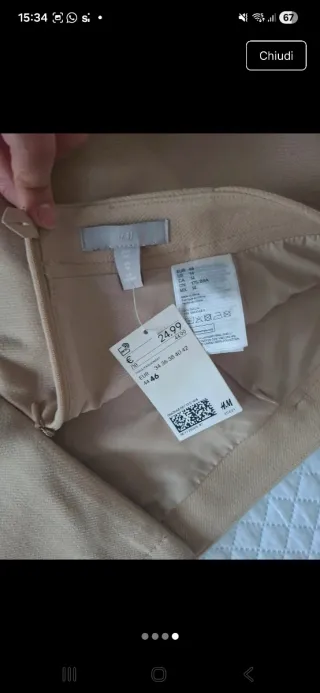 Gonna H&M beige