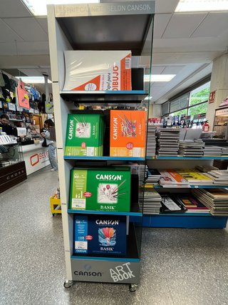 Expositor Canson para blocs de dibujo