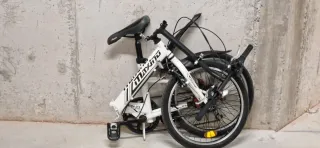 Bicicleta Plegable Urbana Blanca