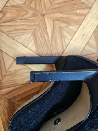 Botines de malla negros zara 38