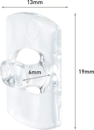 Ganchos adhesivos transparentes para luces