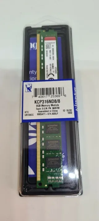 50 modulos de Memoria RAM Kingston KCP316ND8/8 8GB