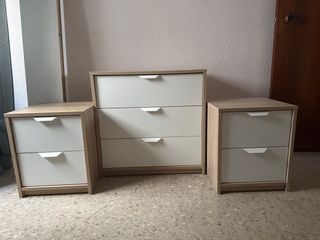 Cómoda y 2 Mesitas de Noche