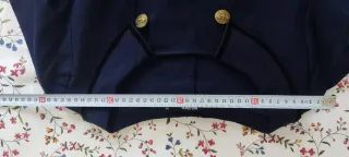 Vestido Azul Marino Estilo Militar Vintage