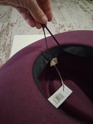 Sombrero de ala ancha morado boho chic