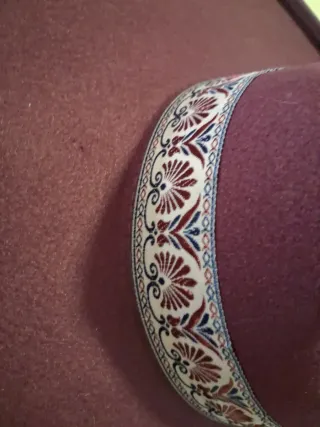 Sombrero de ala ancha morado boho chic
