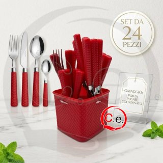 Set 24 Posate Casa & Stile Blu