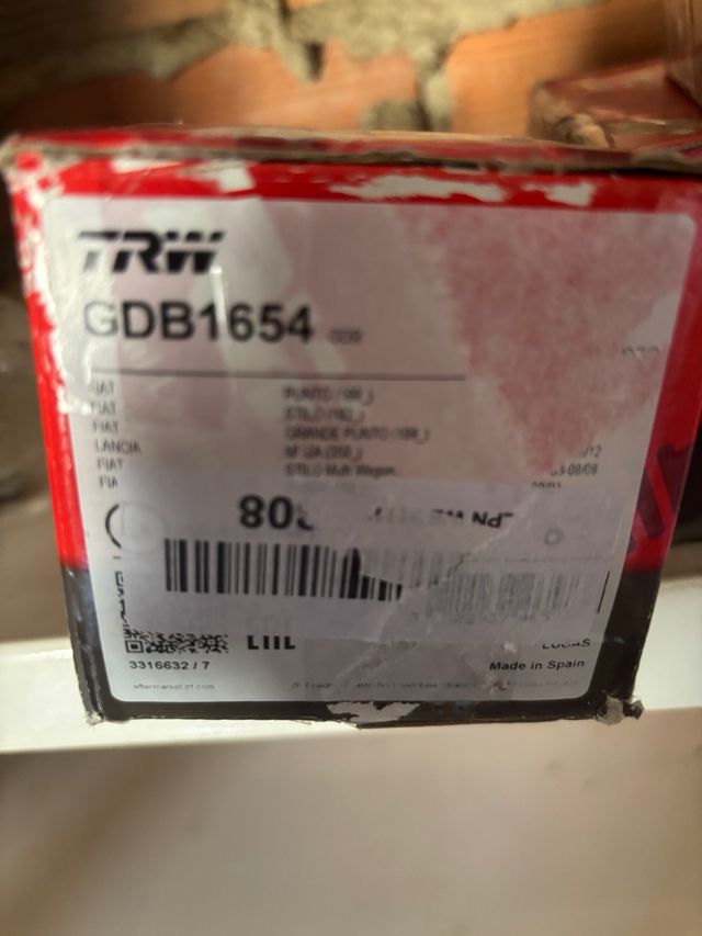 Pastillas Freno TRW GDB1654