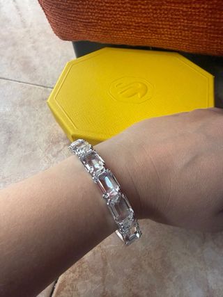 Pulsera Swarovski Cristales Rectangulares