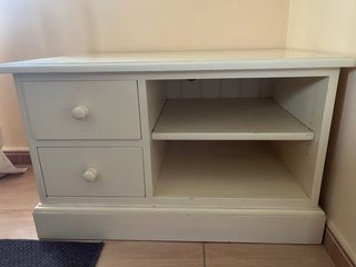 Mesa auxiliar marfil 87x55 cm