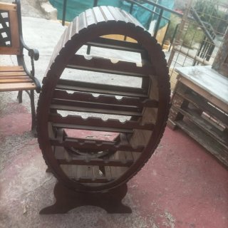 Espositore per vino in legno