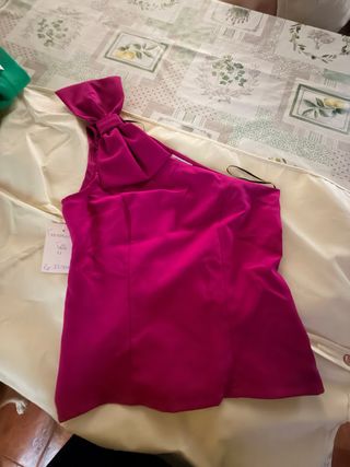 Blusa buganvilla con lazo