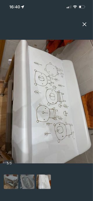 Bañera para bebé con cambiador Jane