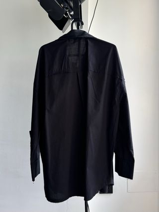Camisa oversize negra Zara Talla única