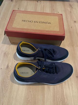 Zapatos Geox Hombre Azul Marino/Negro