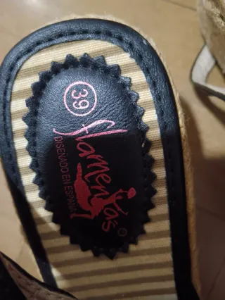 Alpargatas Flamencas Cuña Talla 39