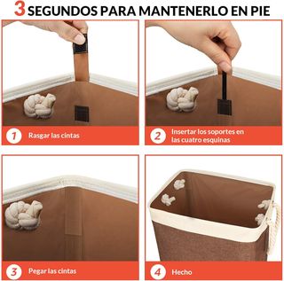 Cesto per biancheria sporca pieghevole grande COSYLAND