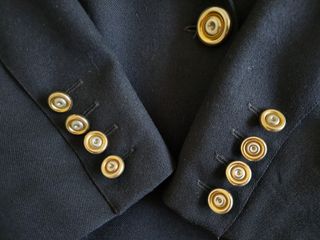 Blazer negro entallado T40 Vintage