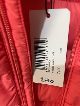 Chaleco Coral Silbon Talla L