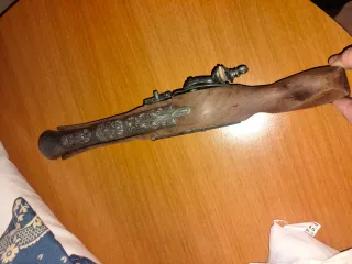 Trabuco decorativo madera y meta