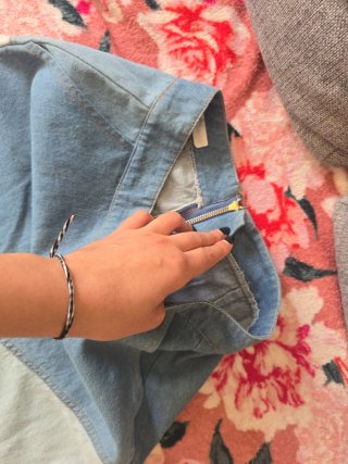 Falda vaquera patchwork