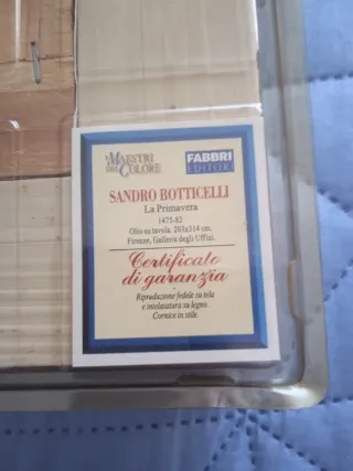 Quadro con cornice dorata