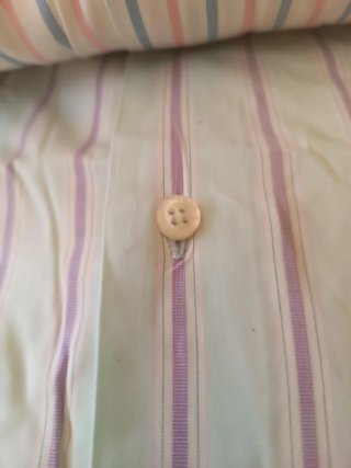 Camisa Burberry Rayas Manga Corta Vintage