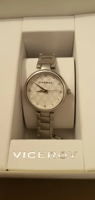 Reloj Viceroy Mujer Plata y Blanco