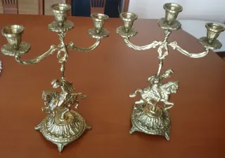 Marco de bronce soporte, centro de mesa,candelabro