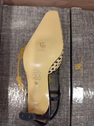 Sandalias de tacón destalonadas mujer