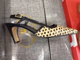 Sandalias de tacón destalonadas mujer