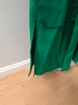 Americana Larga Stradivarius Verde Tela Fina