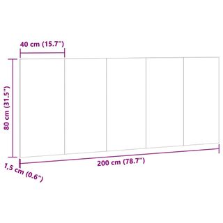 Cabecero madera 180/200 cm