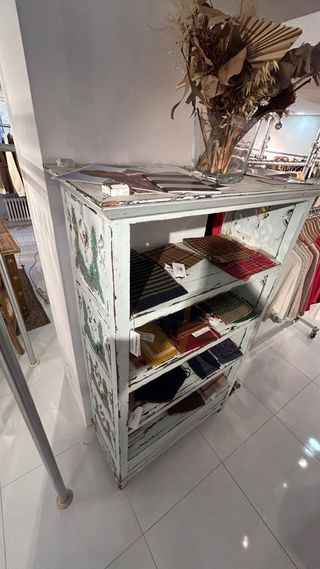 Librería vintage madera de teca