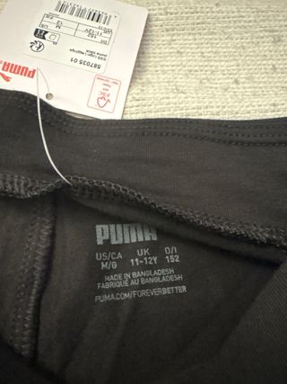 Pantalón deportivo Puma niña negro