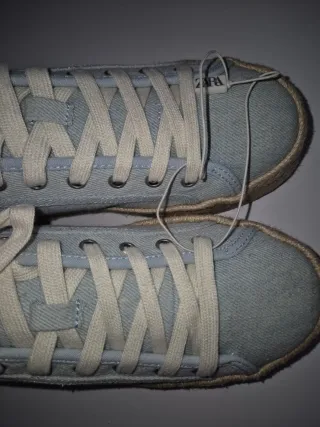 Zapatillas Zara Esparto Mujer Tall.37 sin estrenar