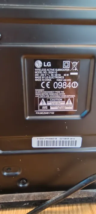 Barra de Sonido LG 300W Negra