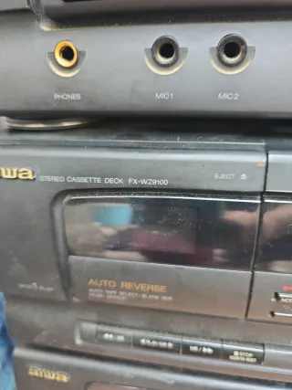 Equipo de audio Aiwa negro