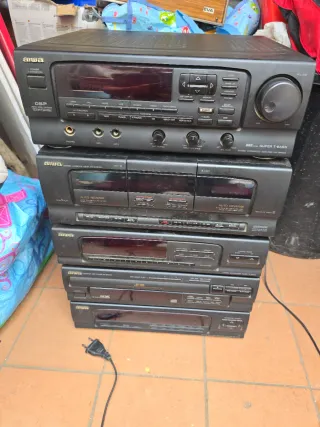 Equipo de audio Aiwa negro