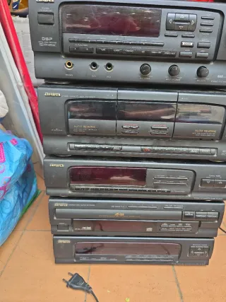 Equipo de audio Aiwa negro