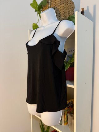 Top negro de tirantes con volantes - Springfield L