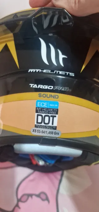 Casco MT Helmets Targo Pro Dorado