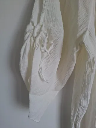 Blusa blanca 100% Algodón H&M Talla XL / 44