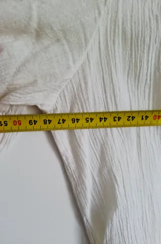 Blusa blanca 100% Algodón H&M Talla XL / 44