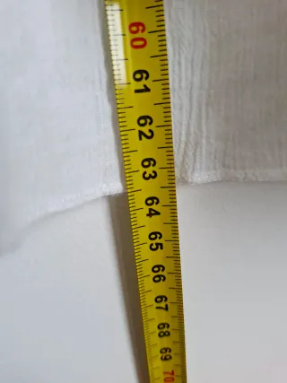 Blusa blanca 100% Algodón H&M Talla XL / 44