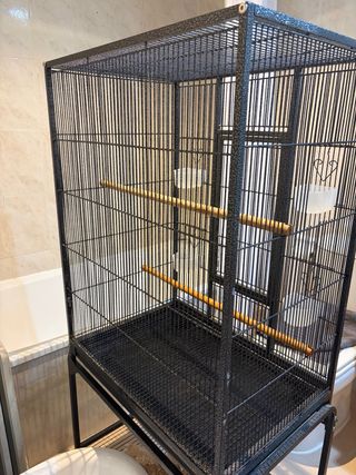 Jaula grande para loros