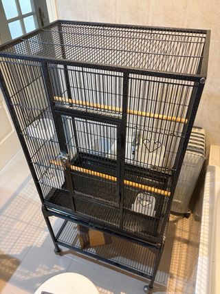 Jaula grande para loros