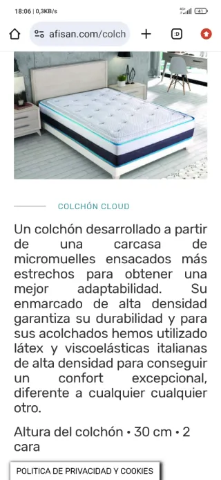 Colchón muelles ensacados