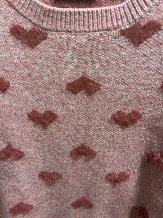 Jersey Kling Corazones Rosa Talla S