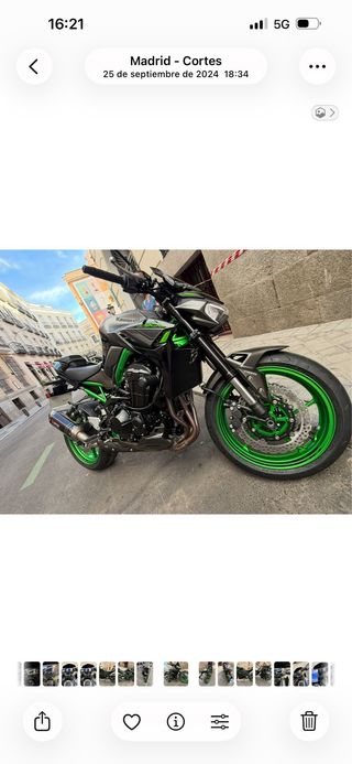 Kawasaki Z900 A2/A Naked Negra/Verde
